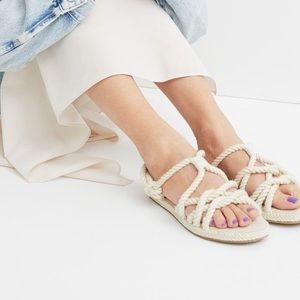 NEW H&M Rope Sandals sz 10